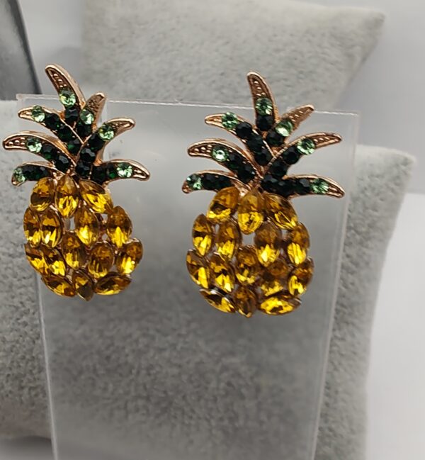 Pineapple Bling Stud Earrings