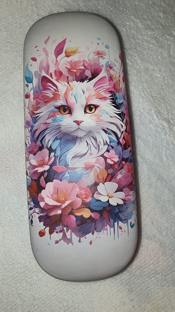 Eye Glass Hard Case Fancy Cat