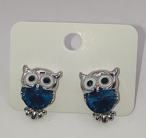 Owl Bling Stud Earrings