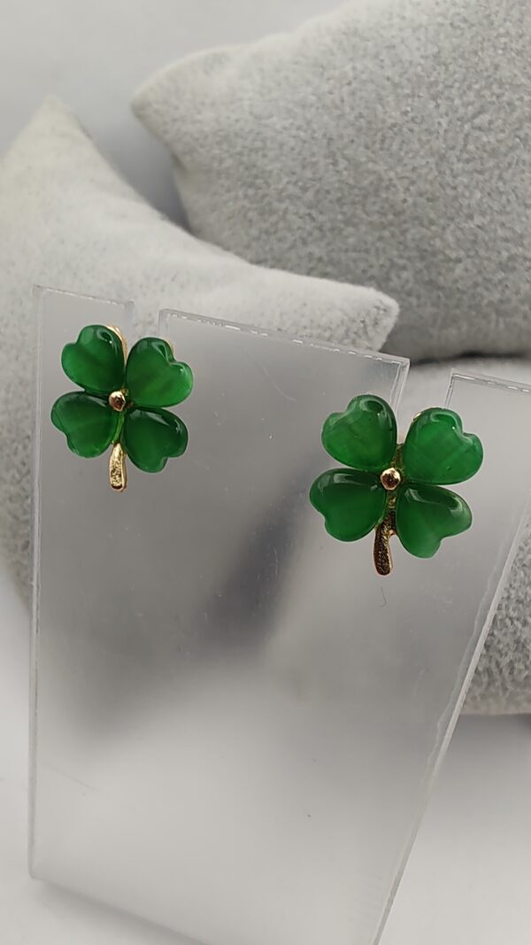 Four Leaf Clover Stud Earrings