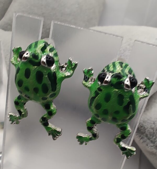 Frog Marble Stud Earrings