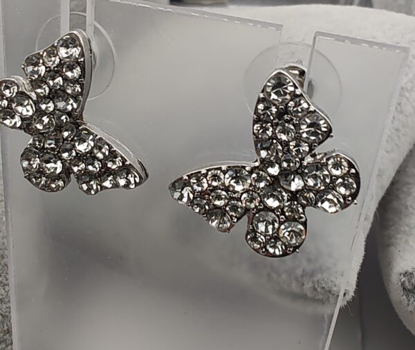 Butterfly Bling Stud Earrings